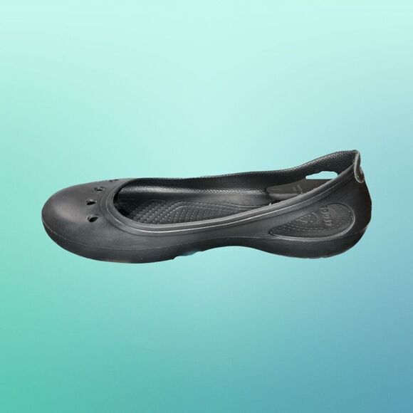 Crocs Kadee Black Ballet Flats Comfort Shoes Slingback Size 11 - Picture 5 of 6